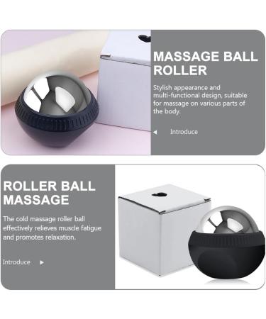 Buy Minkissy 304 Stainless Steel Ice Massage Ball - Removable Cold Compress for Muscle Relief | Metal Massage Tools & Rollball Massager (Black) - Buy Online on GoSupps.com