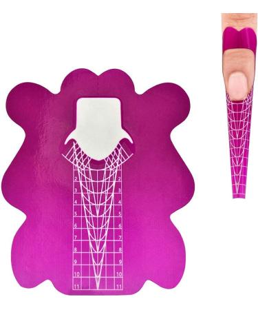 100pcs Pro Square Nail Form French Acrylic UV Gel Tips Extension Sticker | Manicure Tools - Buy Online on GoSupps.com