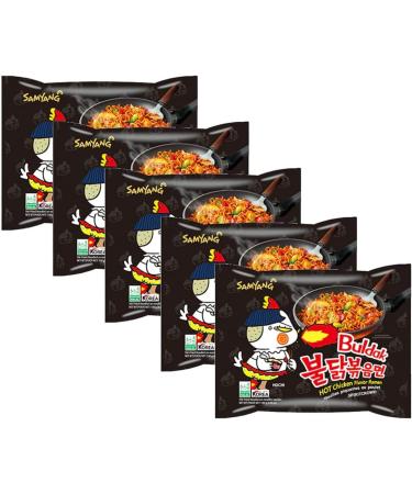 SPIRITCROWD Samyang Noodle Buldak Hot Chicken Flavour Korean Style Instant Ramen Spicy Challenge Halal 140g (Pack of 5) - Buy Online on GoSupps.com