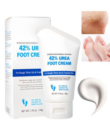 42% Urea Foot Cream Urea Cream 42 Percent for Feet Cracked Heel Repair Cream Foot Cream for Cracked Heels and Dry Skin Hard Skin Remover Foot Cream Urea Cream Soften Deep Moisturizing Foot Moisturiser