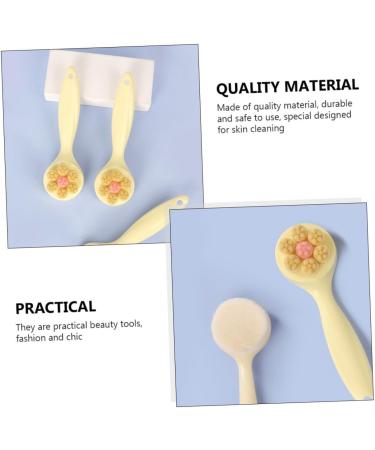 Mikinona 1pc Face Brush Removing Blackhead Brush Soft Bristle Facial Brush Face Cleansing Scrubber Deep Cleaning Facial Brush Pore Cleaner Brush Manual Cleansing Brush Plastic - Buy Online on GoSupps.com