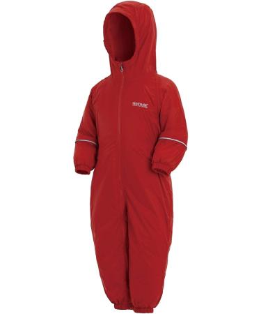 Regatta Kids Splosh III Waterproof Puddle Suit Red 12-18 Months - Buy Online on GoSupps.com