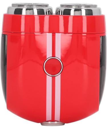 Electric Beard Trimmer Type C Charging 360mAh IPX7 Curved Mesh Wet and Dry Dual Use Zinc Alloy Electric Mini Beard Shaver for Travel (Red) - Buy Online on GoSupps.com