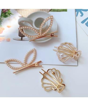Shell Hair Accessories - Pearl Hair Clips And More Perfect Shell Accessories For Women Cowrie Shells For Hair Hair Clip Set Shell Hairpins As Birthday Gifts For Children Family Friends Women - Buy Online on GoSupps.com