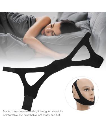 Adjustable Self-Adhesive Anti Snore Chin Strap - Black - Buy Online on GoSupps.com
