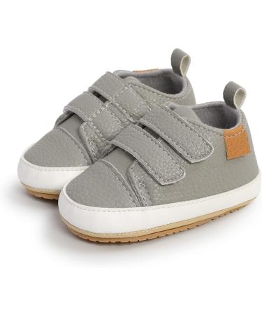 RVROVIC Baby Boys Girls Anti-Slip Oxford Loafer Flats - 6-12 Months, Grey - Buy Online on GoSupps.com
