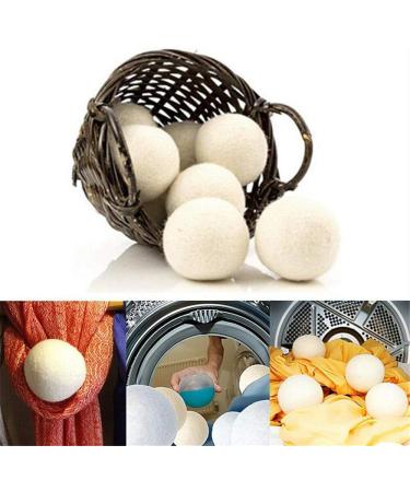 Premium Wool Laundry Dryer Balls - Eco-Friendly Fabric Softener Reduces Wrinkles | Mili Felt | Made from 100% New Zealand Wool | Reusable & Extra Large (6 Pack - Buy Online on GoSupps.com