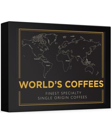 WORLD'S COFFEES | Gourmet Ground Coffee Pack 300g (6 x 50g) - 6 Best Single Origin Coffees | Gift Idea for Her and Him