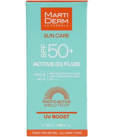 Active (D) Face Fluid SPF50+ 50ml Sun Care All Skin Types Martiderm - Buy Online on GoSupps.com