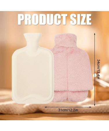 IxyHKB 2L Foot Warmer - Heated Hot Water Bottle for Feet No Electricity 2 in 1 Design Ideal for Adults & Kids (Pink) - Buy Online on GoSupps.com
