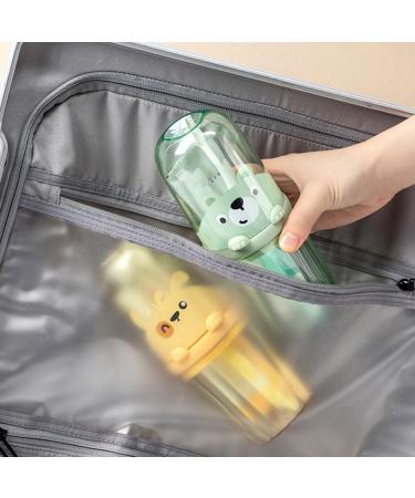 AuclopVZZ Toothbrushes & Toothpaste Cups - Large Capacity Removable Portable & Durable | Eco-Friendly Green Bear Design - Buy Online on GoSupps.com