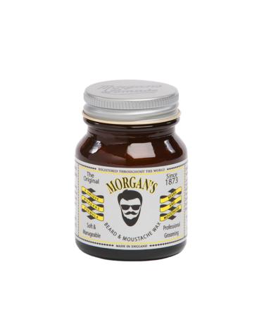 Morgan's Pomade Beard and Moustache Styling Wax with Natural Ingredients Shapes and Conditions the Beard with Jojoba Oil Masculine Fragrance 50g