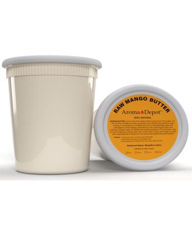 Aroma Depot 100% Natural Pure Raw Mango Butter 2 lb - Great for Skin, Body, Hair Care - DIY Body Butter, Lotions, Creams - Reduces Fine Lines, Wrinkles - Ideal for Eczema, Psoriasis - 32 oz - Buy Online on GoSupps.com