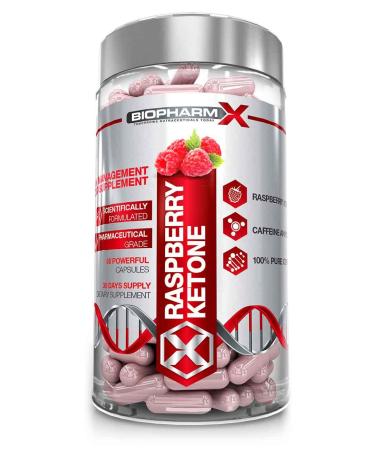 x2 Raspberry Ketone Diet/Weight Loss Pills - Strongest Legal/Maximum Strength Formulation (120 Capsules | 2 Month Supply)