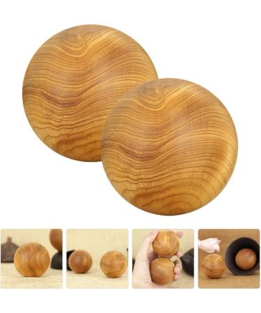Healeeved Wooden Massage Balls - Foot Massager Baoding Balls & Hand Trainer for Meditation - Buy Online on GoSupps.com