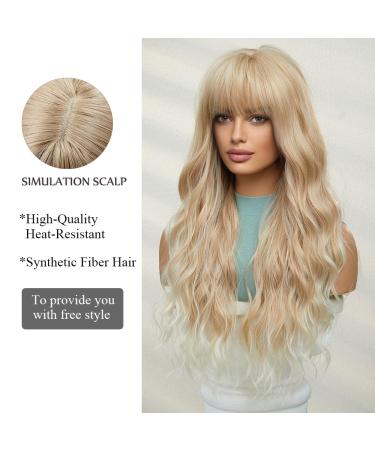 Ombre Blonde Wigs for Women - Natural Synthetic Hair Heat-Resistant Daily & Party Wear | Shop Now - Buy Online on GoSupps.com