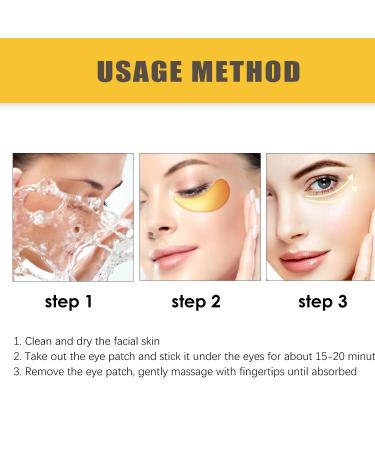 30 Pairs 24K Gold Eye & Lip Masks | Crystal Collagen Gel Patches for Puffy Eyes & Dark Circles Moisturizing Cooling Skin Care - Buy Online on GoSupps.com