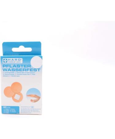 Buy Haro Waterproof Wound Plasters Skin-Friendly Air-Permeable Optimal for Small Injuries 20 Pieces (25mm Diameter) | International Shipping Available - Buy Online on GoSupps.com