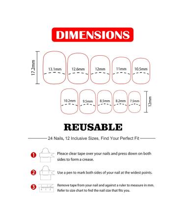 Gradient Purple Press On Nails - Short Square False Nails with Black French Tips | Glossy Full Cover Acrylic Nail Kit for Women & Girls - 24Pcs - Buy Online on GoSupps.com