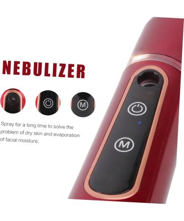FOMIYES Nano Facial Mister Eyelash Mister Mini Facial Mister Facial Humidifier Mist Sprayer Steamboat Cool 14X3.9X3.9CM Red - Buy Online on GoSupps.com