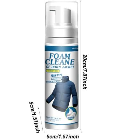 Down Wear Detergent Downwear Detergent Foam Spray - Garment Stubborn Stain Cleaner Oil Stain Remover for Clean Oil Juice Soy Sauce Stains Puchen - Buy Online on GoSupps.com
