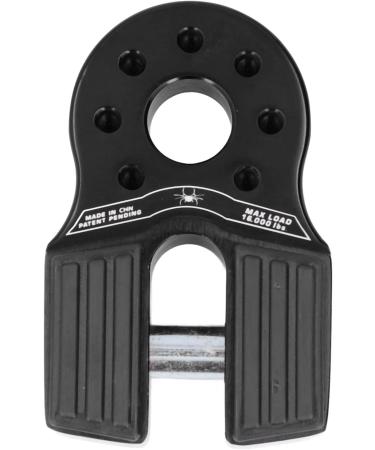Universal Winch Hook & Shackle Mount - 16 000lb Capacity | Rubber Side Guard | Aluminium Alloy for UTV SUV Pickup (Black - Buy Online on GoSupps.com