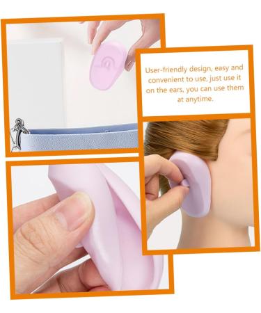 Hoement 3 Pairs Ear Muffs Make up Ear Covers Home Tools Ear Covers for Hair Dye Hair Coloring Products Hair Stencils for Barbers Accessories Modeling Silica Gel - Buy Online on GoSupps.com