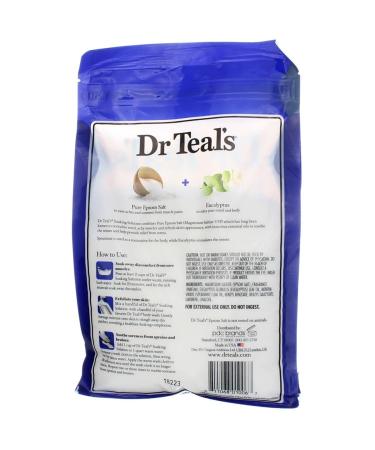 Dr. Epsom Salt Soaking Solution Relax Eucalyptus Spearmint 48 OZ (Pack of 8) - Stress Relief Bath Salts - Buy Online on GoSupps.com
