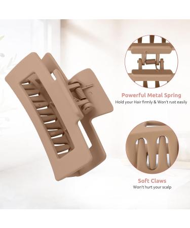Shop Lolalet 8-Piece Large Hair Clips | Slipproof 8cm Jaw Clips for Thick Hair | Stylish Hair Accessories for Women & Girls - Pattern E - Buy Online on GoSupps.com