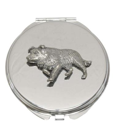 Sheepdog Compact Mirror Handbag Gift With Free Engraving 322