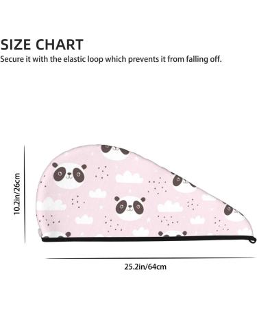 Shop Cute Panda Hair Towel Wrap - Quick Drying Turban for Effortless Hair Care - Buy Online on GoSupps.com