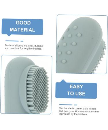 Minkissy 3 Pieces Toothbrush Set - Tongue Cleaner Teether & Finger Brush Massager for Kids - International Shipping Available - Buy Online on GoSupps.com