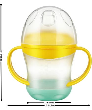 PandaEar Toddler Sippy Cup with Straw | Spill Proof Training Cup for Kids 6m+ | Includes 1 Replacement Silicone Spout - Buy Online on GoSupps.com
