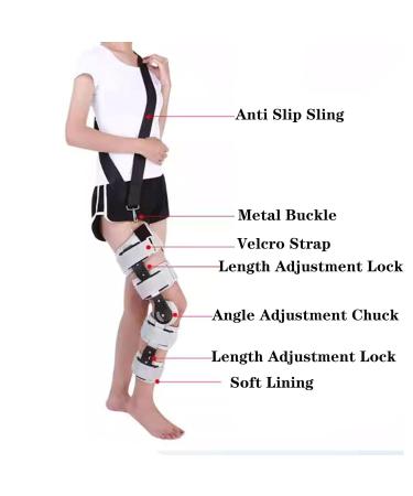 Buy SFKLYU Adjustable Knee Joint Fixation Brace | Orthopedic Stabilizer for Recovery & Rehab - International Shipping Available - Buy Online on GoSupps.com