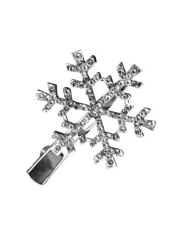 JNAWA 1 Christmas Snowflake Hair Clip Snow Bobby Pins Flower Barrette Hair Clip Accessories for Dating Wedding Daily Life