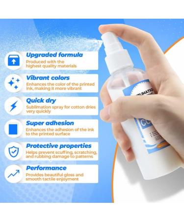 2023 Sublimation Spray Upgrade Formula for Cotton/Polyester Fabric - Quick Dry/Super Adhesion - Buy Online on GoSupps.com