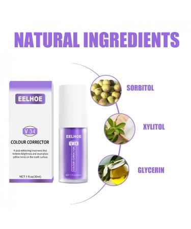 Yueci Professional Toothpaste for Whitening | V34 Color Corrector for Sensitive Teeth | 30ml (1 Pack) - Brighten Your Smile! - Buy Online on GoSupps.com