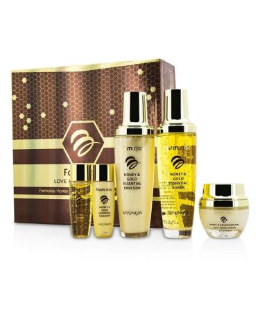 Farm Stay Honey & Gold Essential Skin Care Gift Set | 3-Piece Luxury Collection for Glowing Skin - International Shipping Available - Buy Online on GoSupps.com