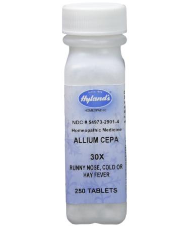Hyland's Allium Cepa 30X Tablets, Natural Homeopathic Runny Nose, Cold or Hay Fever Relief, 250 tablets (Pack of 1)