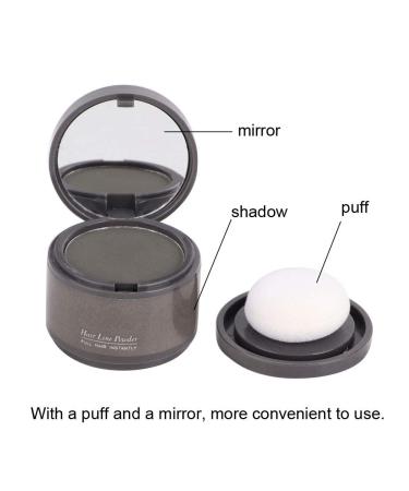 Hair Base Shadow Powder | Fill Hairline Gray Hairline Powder with Puff & Mirror for Men & Women Shop Beauty Cosmetics - Buy Online on GoSupps.com
