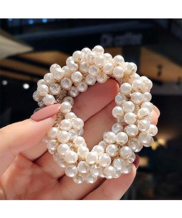 6-Piece Pearl Elastic Hair Ties - Stylish Ponytail Holders for Girls Women & Children - Perfect Hair Accessories - Buy Online on GoSupps.com