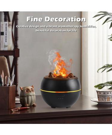 Buy Black Aroma Diffuser & Essential Oil Humidifier - 360ml Timer Auto-Off 7-Color LED Night Light | Perfect for Home Office Yoga & Spa - Buy Online on GoSupps.com