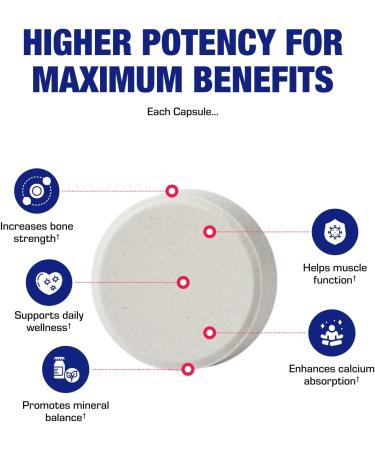 Chewable Calcium Supplement for Women - Clinical Bone Supplement with Chewable Calcium with Vitamin D Magnesium and Boron Complex for Bone Health & Strength Support - Made in The USA - 30 Servings - Buy Online on GoSupps.com