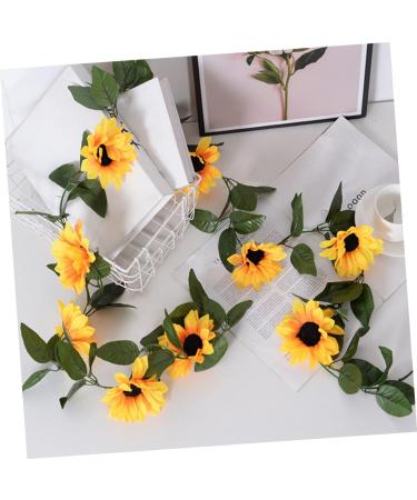 Yardenfun Simulated Sunflower Faux Sunflowers Sunflower Baby Shower Decorations Fake Artificial Sunflower Vine - Buy Online on GoSupps.com