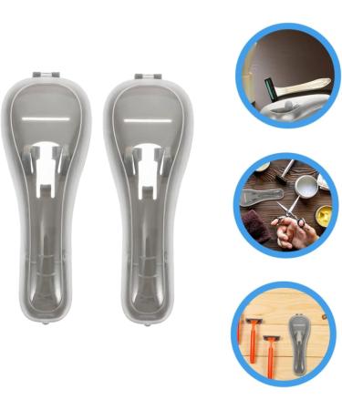 Buy Healvian 4-Piece Razor Storage Box Set - Portable Safety Razor Protection Case Gray (16.5x6cm) - Ideal for Travel & Organization - Buy Online on GoSupps.com