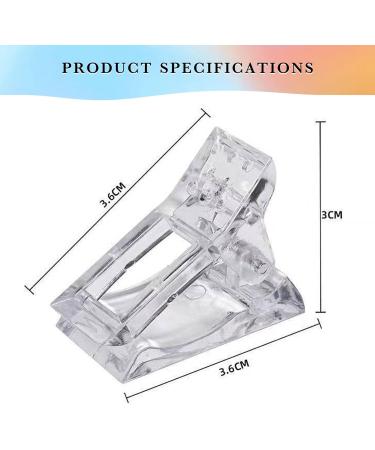 MaikcQ Nail Extension Tool Kit - 120pcs Dual Forms Nails Molds with 10Pcs Transparent Nail Tips Clip for DIY Manicure - Buy Online on GoSupps.com