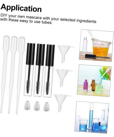 FOMIYES Glass Dropper Bottle 2 Sets Mascara Tube Glass Containers for Liquids Leak-proof Dropper Bottle Essential Oil Filling - Buy Online on GoSupps.com