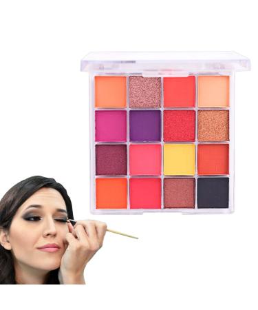 Multicolor Eyeshadow Palette Waterproof Multicolor Face Shadow Palette | Makeup Accessory Matte Shimmer Face Shadow Palette for Beginners Home Use Shzons 02