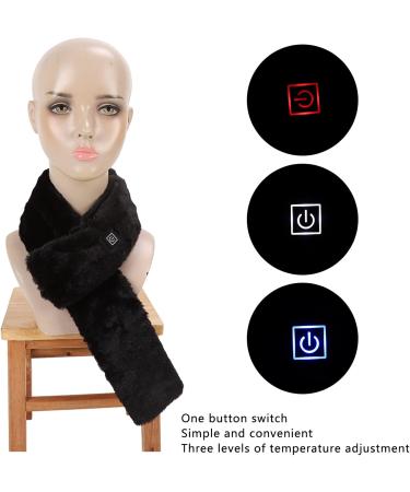 Black Heated Scarf & Electric Neck Pillow - Wireless Thermal Support with 3 Adjustable Temperatures for Ultimate Relaxation - Buy Online on GoSupps.com