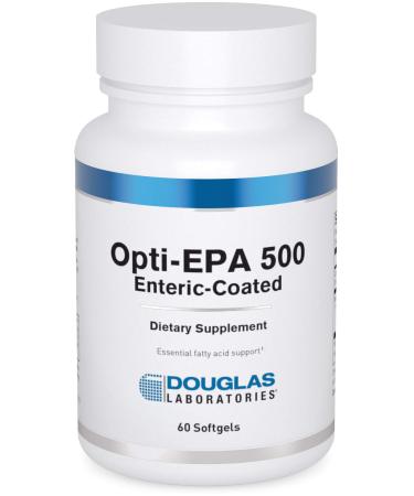 Douglas Laboratories Opti-EPA 500 | Enteric-Coated to Support Brain, Eyes, Pregnancy and Cardiovascular Health | 60 Softgels 60 Count (Pack of 1)
